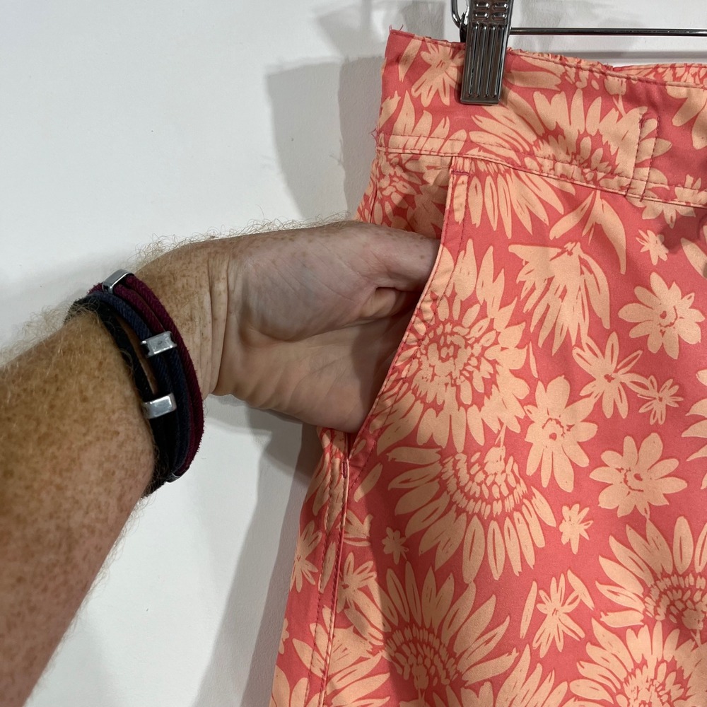 RipSkirt Hawaii Boho Surfer Wrap Skirt Peach Sunflower Small Vibrant Beachy - Picture 3 of 11